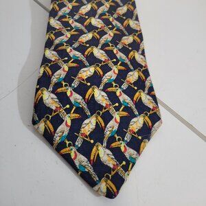 Crazy Vintage Toucan 100% Silk Tie by Andrew Scott